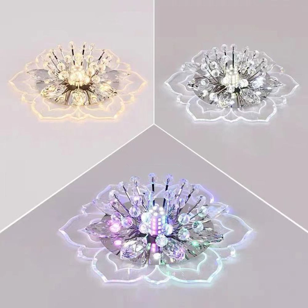 MINOA Crystal Flower LED Ceiling Lights