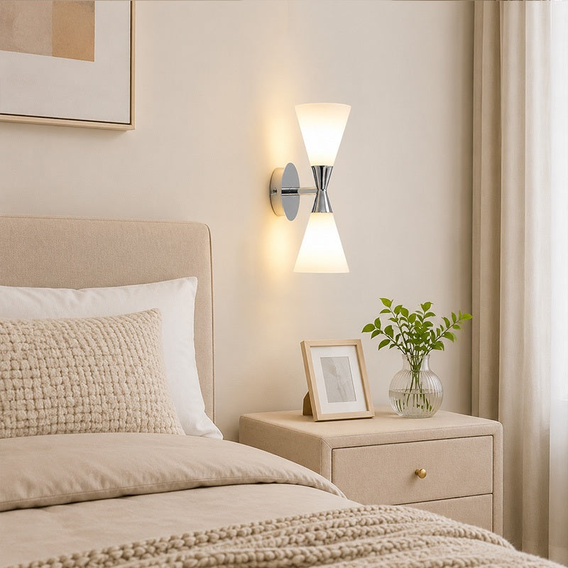 Mid Century Double Head LED Wall Sconce