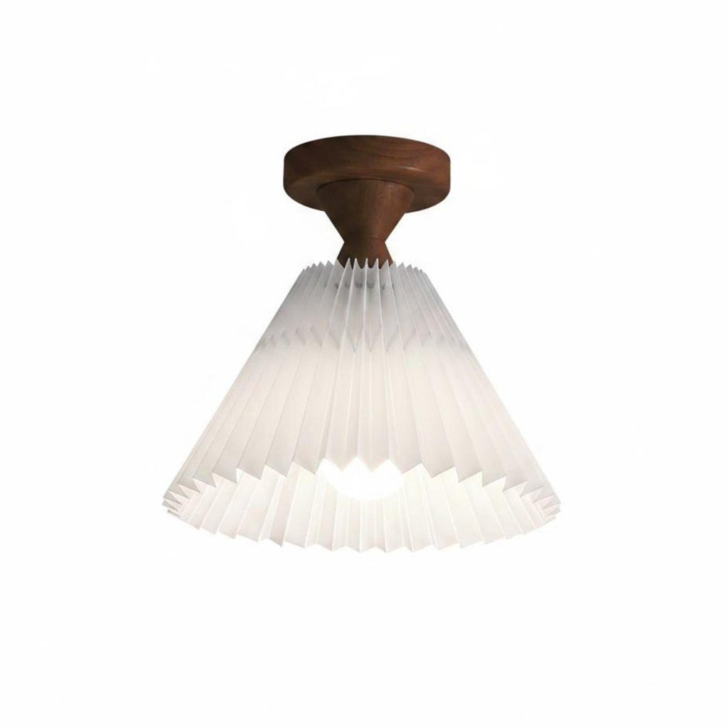 Moon NUNA Pleated Wooden Ceiling Light