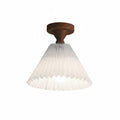Moon NUNA Pleated Wooden Ceiling Light