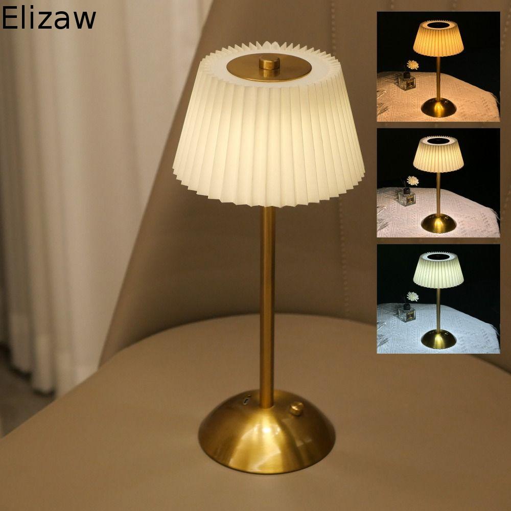 Touch Stepless Dimmable Pleated LED Table Lamp