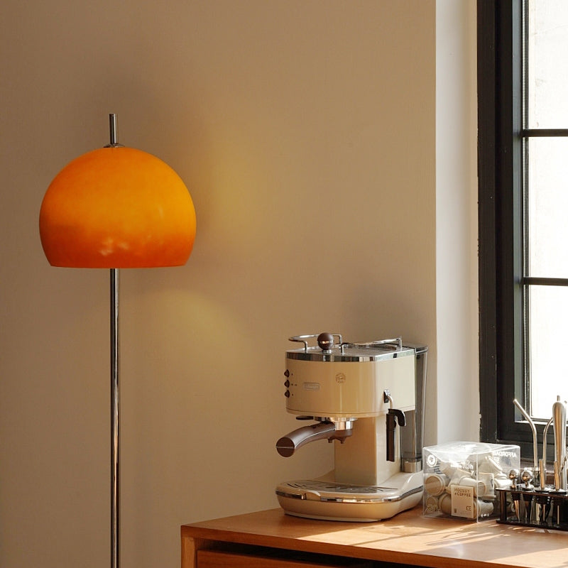 Dimmable Arc Glass Floor Lamp