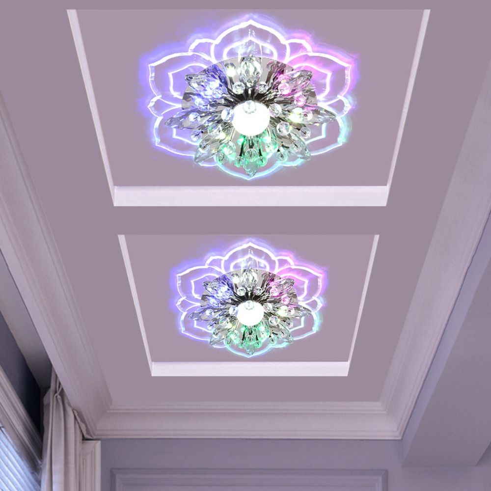 MINOA Crystal Flower LED Ceiling Lights