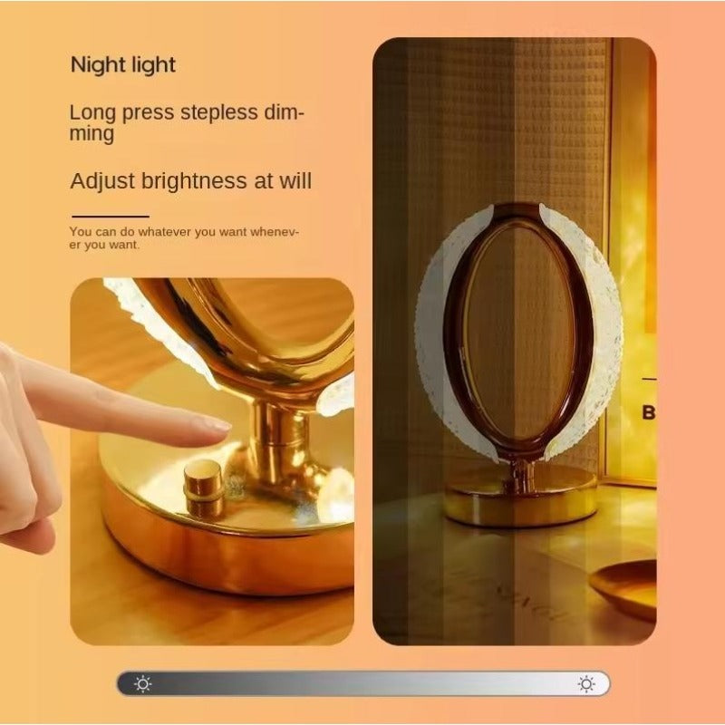Touch Crystal Rechargeable LED Table Lamp
