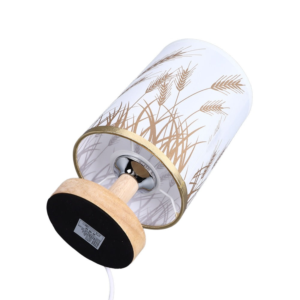 Dimmable Wood Base USB LED Table Lamp