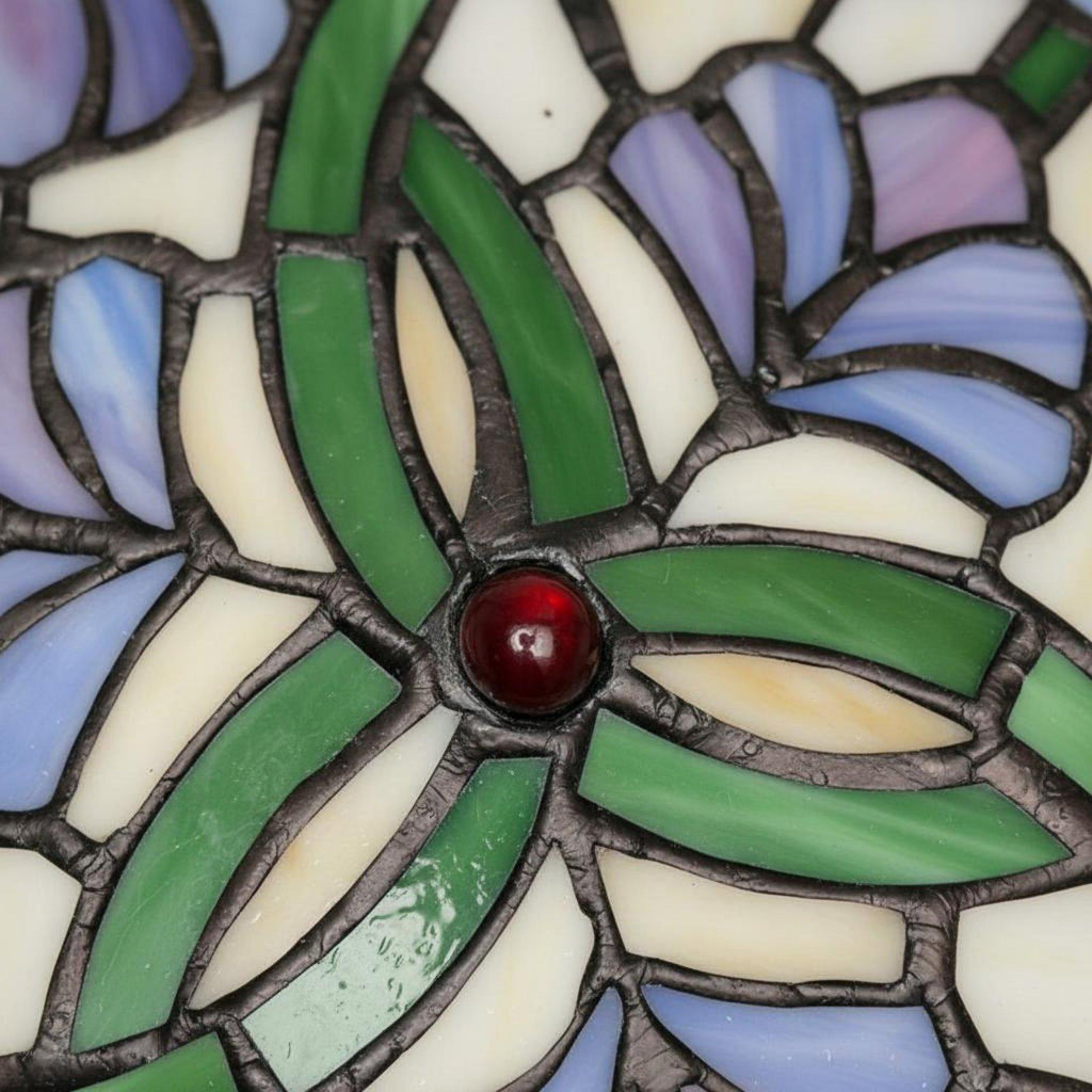 WBLight Retro Stained Glass Ceiling Light