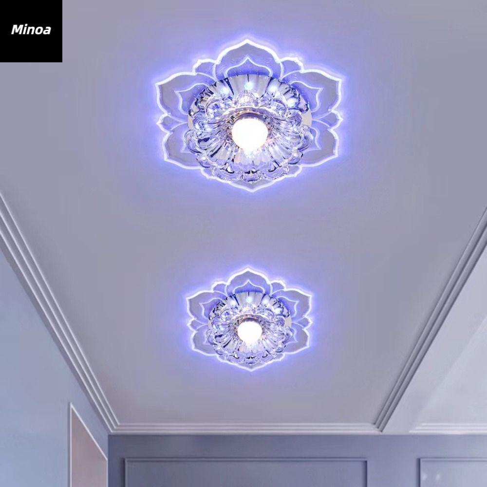 MINOA Crystal Flower LED Ceiling Lights