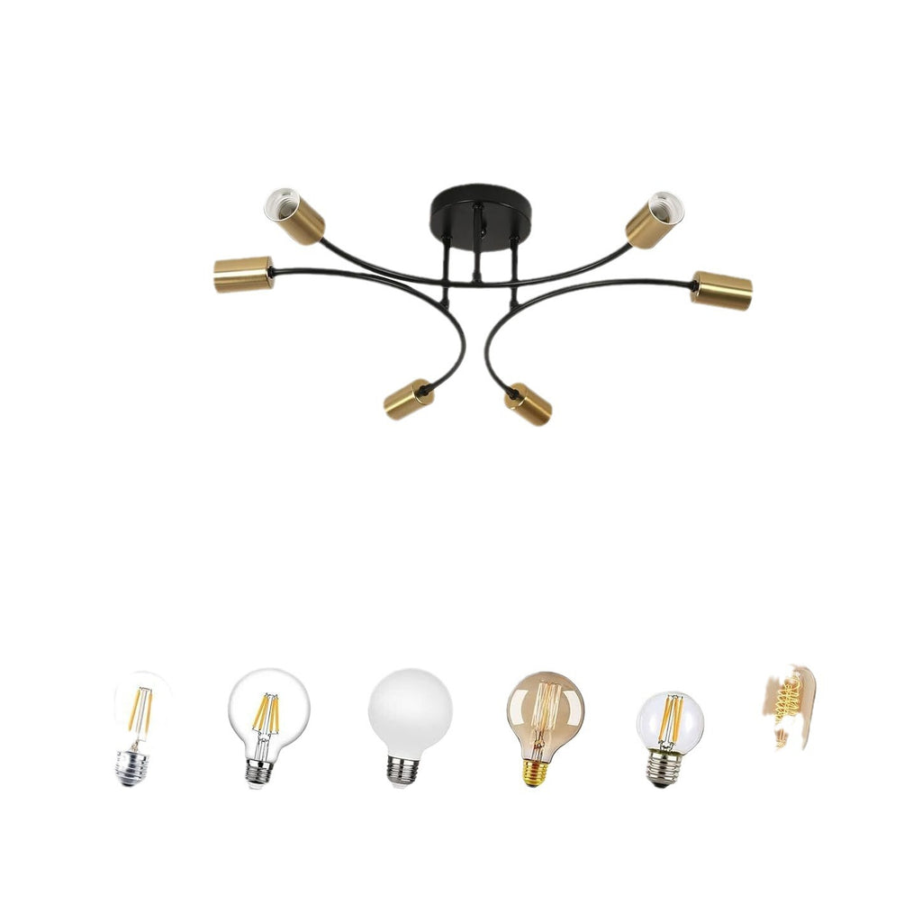 Retro Minimalist Multi Head Ceiling Light