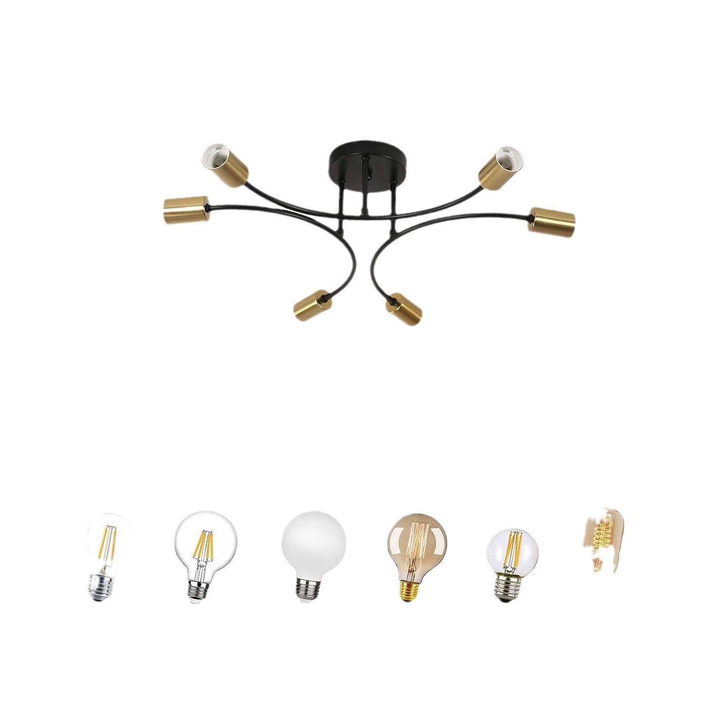 Retro Minimalist Multi Head Ceiling Light