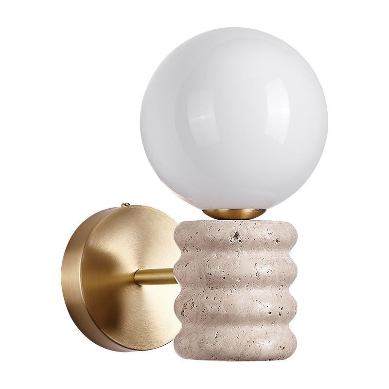 Vintage Travertine Wall Sconce
