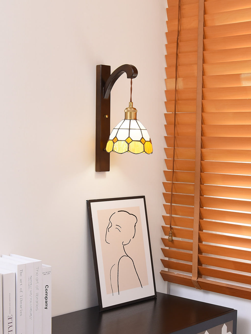 Antique Solid Wood Wall Sconce