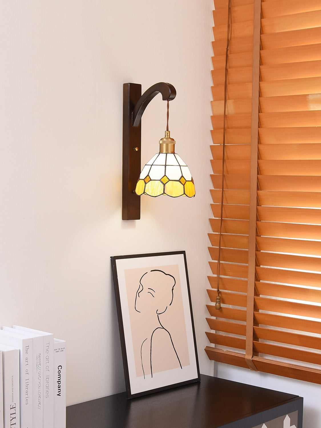 Antique Solid Wood Wall Sconce