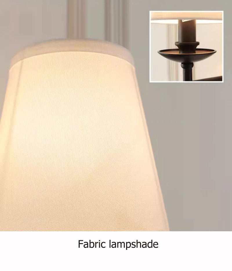 American Black Iron Fabric Wall Sconce