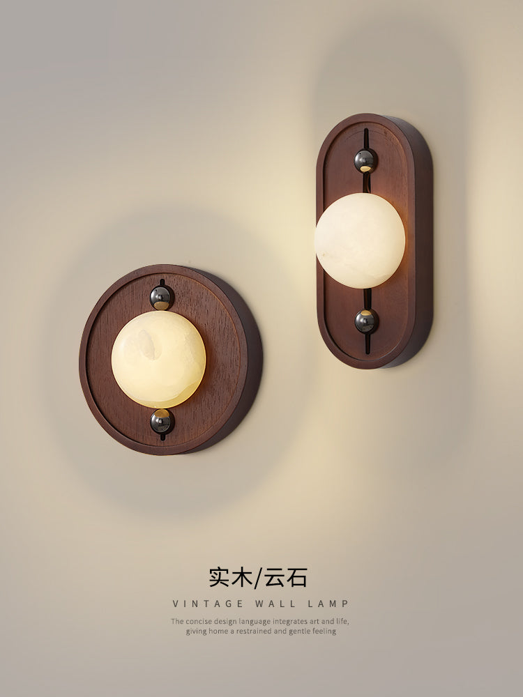 Retro Marble Decor Wall Sconce
