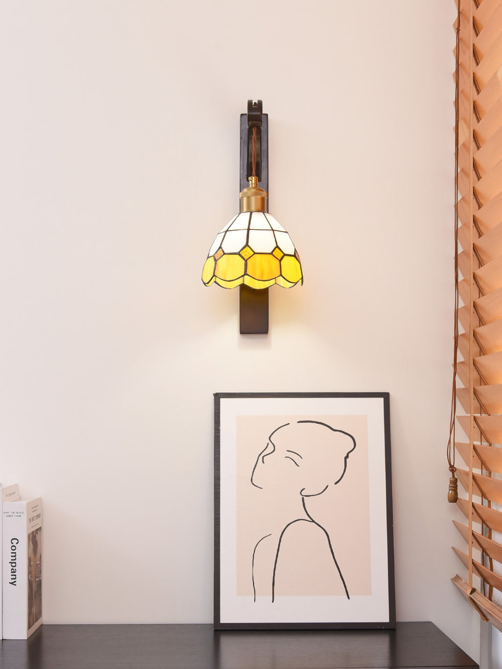 Antique Solid Wood Wall Sconce