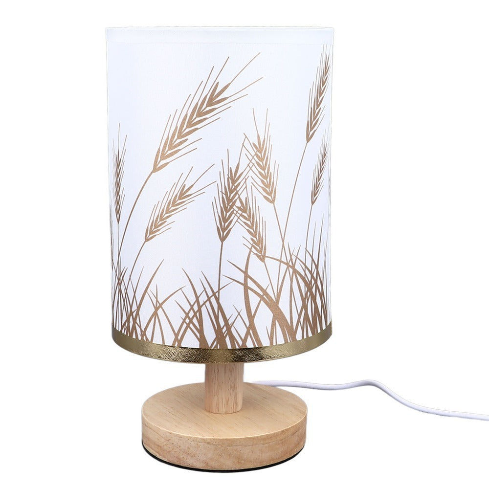 Dimmable Wood Base USB LED Table Lamp