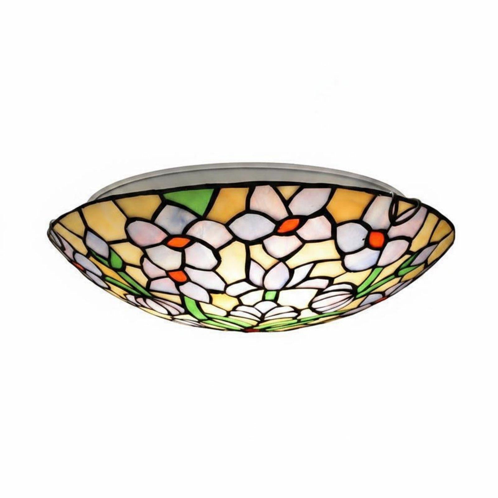 WBLight Retro Stained Glass Ceiling Light